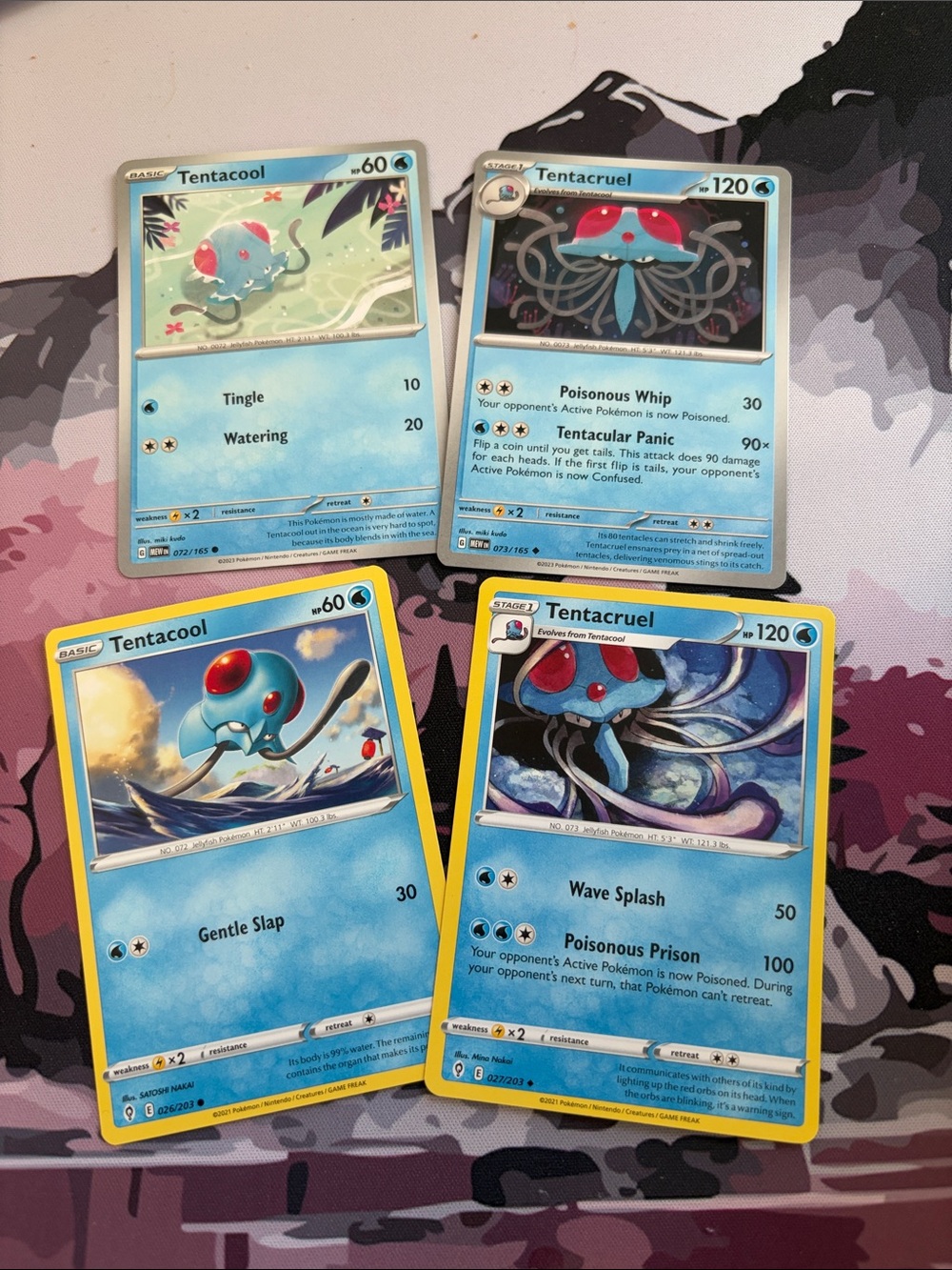 Tentacool & Tentacruel Evolution Lot | Pokémon 151 + Evolving Skies | ✨5/$25